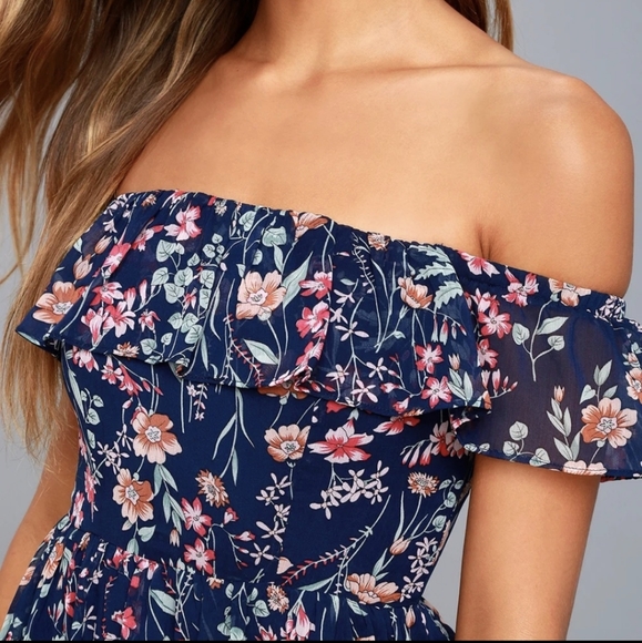 Lulu's Off The Shoulder Dress - Picture 3 of 9